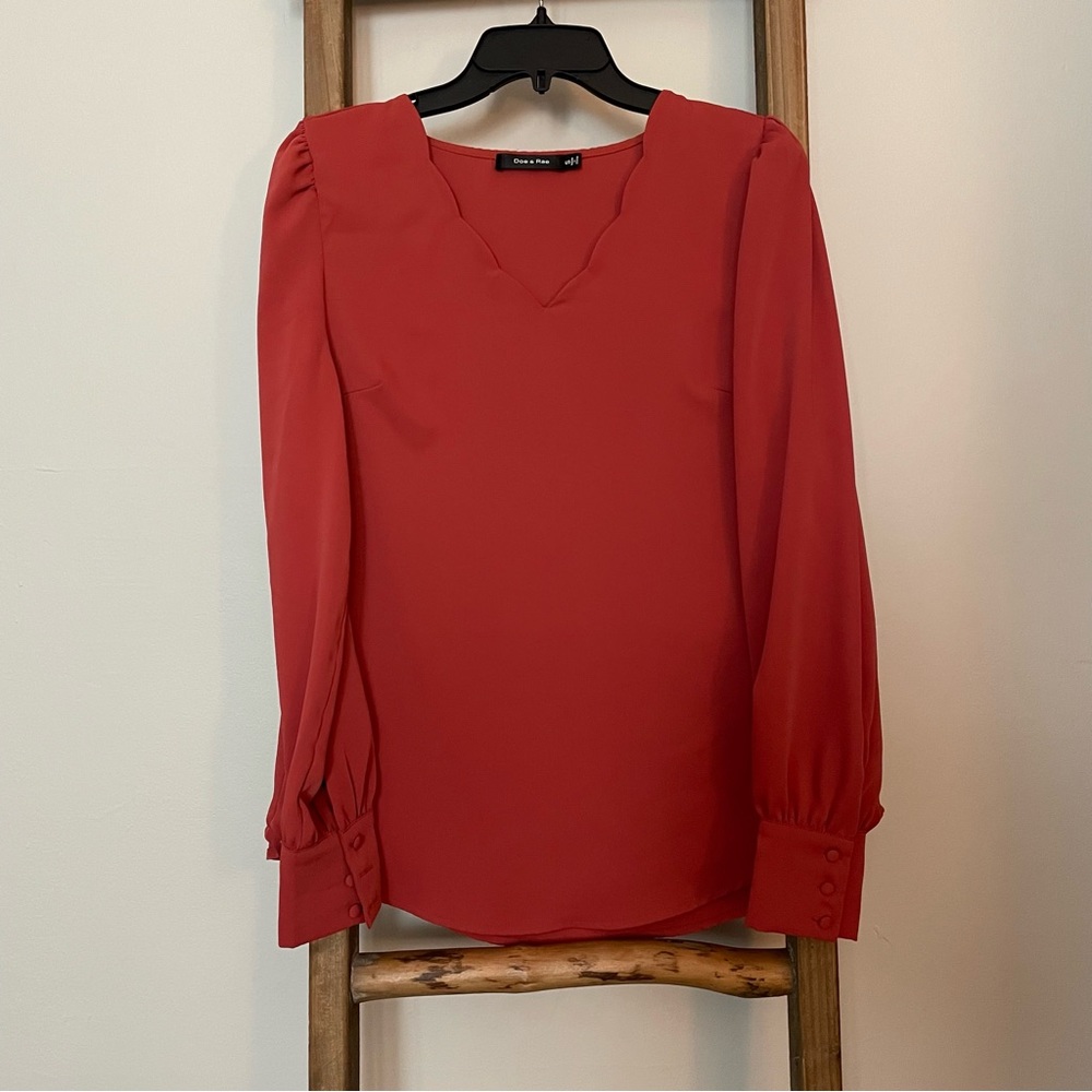 Doe & Rae pink blouse